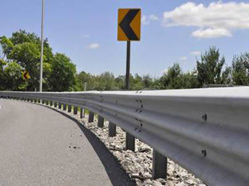 Thrie Beam Guardrail- a Visual Sign Implying Transition to Highways